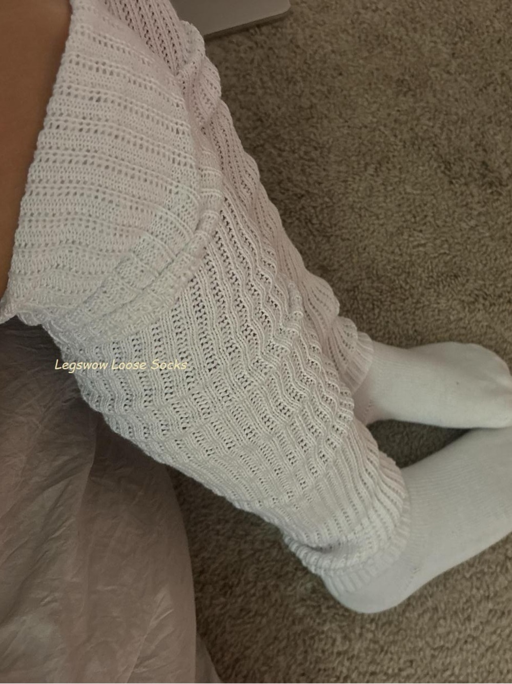 Cozy Long Loose Over The Knee Boot Slouch Socks Japanese School Girl Cosplay Y2K